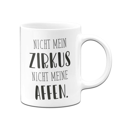 Bild: Tasse - Nicht mein Zirkus nicht meine Affen. - Sammeledition Geschenkidee