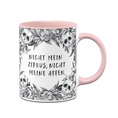 Bild: Tasse - Nicht mein Zirkus, nicht meine Affen. - Skull Statement Geschenkidee