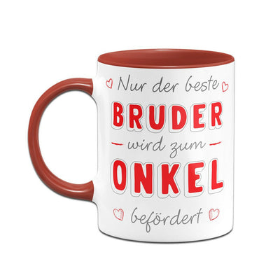 Bild: Tasse - Nur der beste Bruder wird zum Onkel befördert Geschenkidee