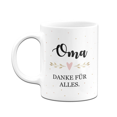 Bild: Tasse - Oma danke für alles. Geschenkidee