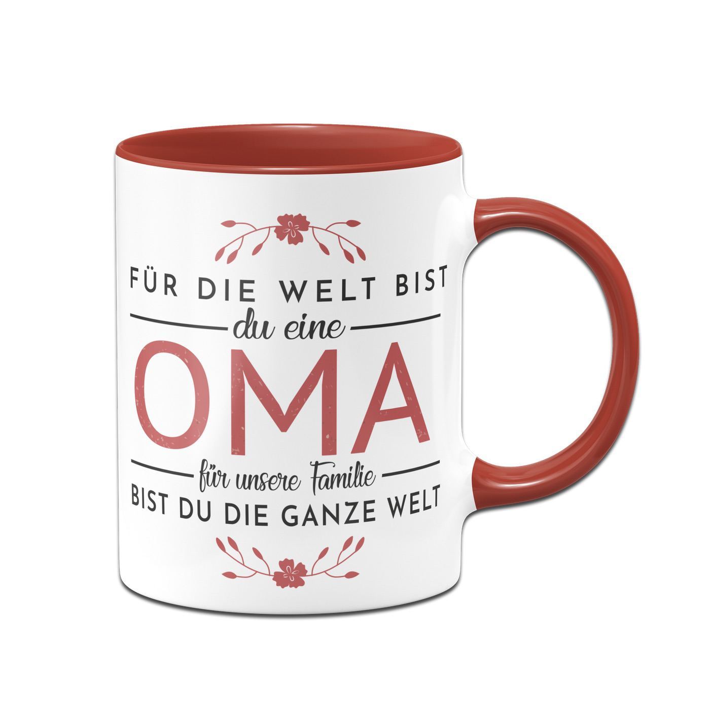 Bild: Tasse - Für die Welt bist Du eine Oma für unsere Familie bist Du die ganze Welt Geschenkidee