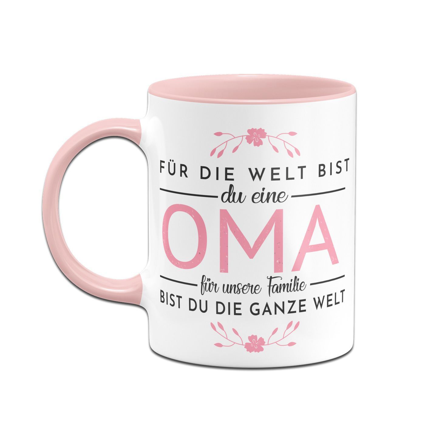 Bild: Tasse - Für die Welt bist Du eine Oma für unsere Familie bist Du die ganze Welt Geschenkidee
