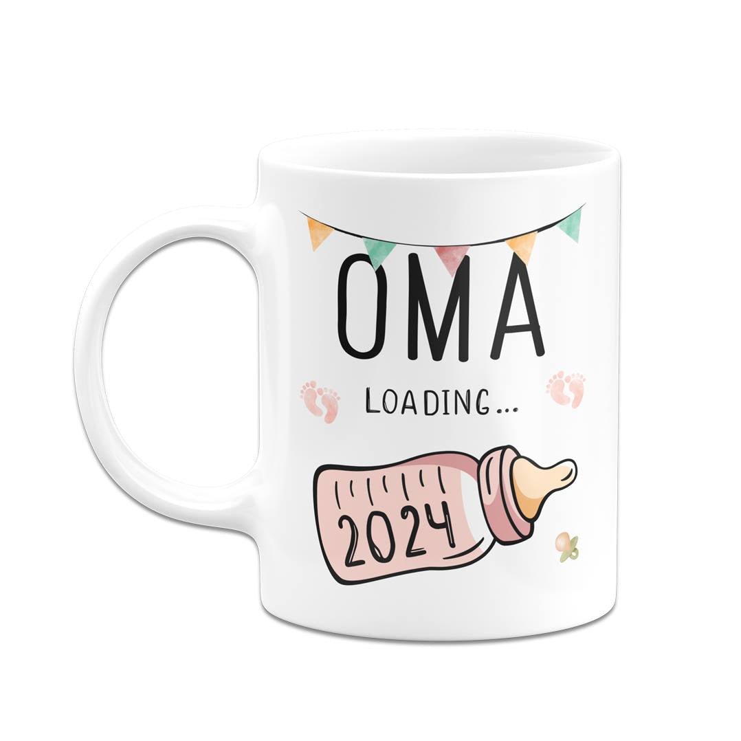 Bild: Tasse - Oma loading mit Babyflasche Geschenkidee