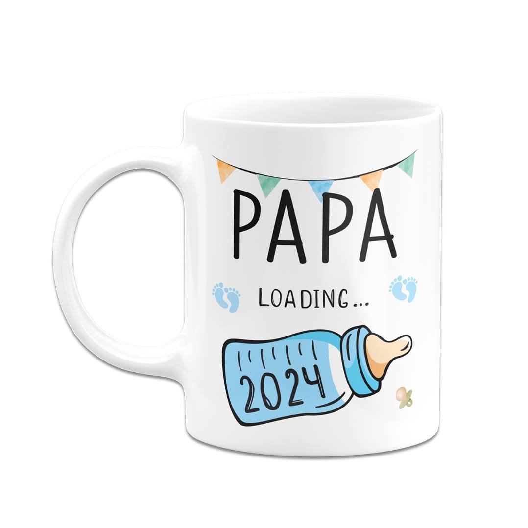 Bild: Tasse - Papa loading mit Babyflasche Geschenkidee