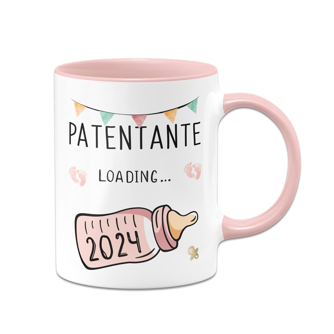 Bild: Tasse - Patentante loading mit Babyflasche Geschenkidee