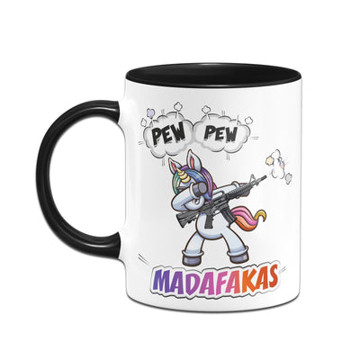 Bild: Einhorn Tasse - Pew Pew Madafakas Geschenkidee