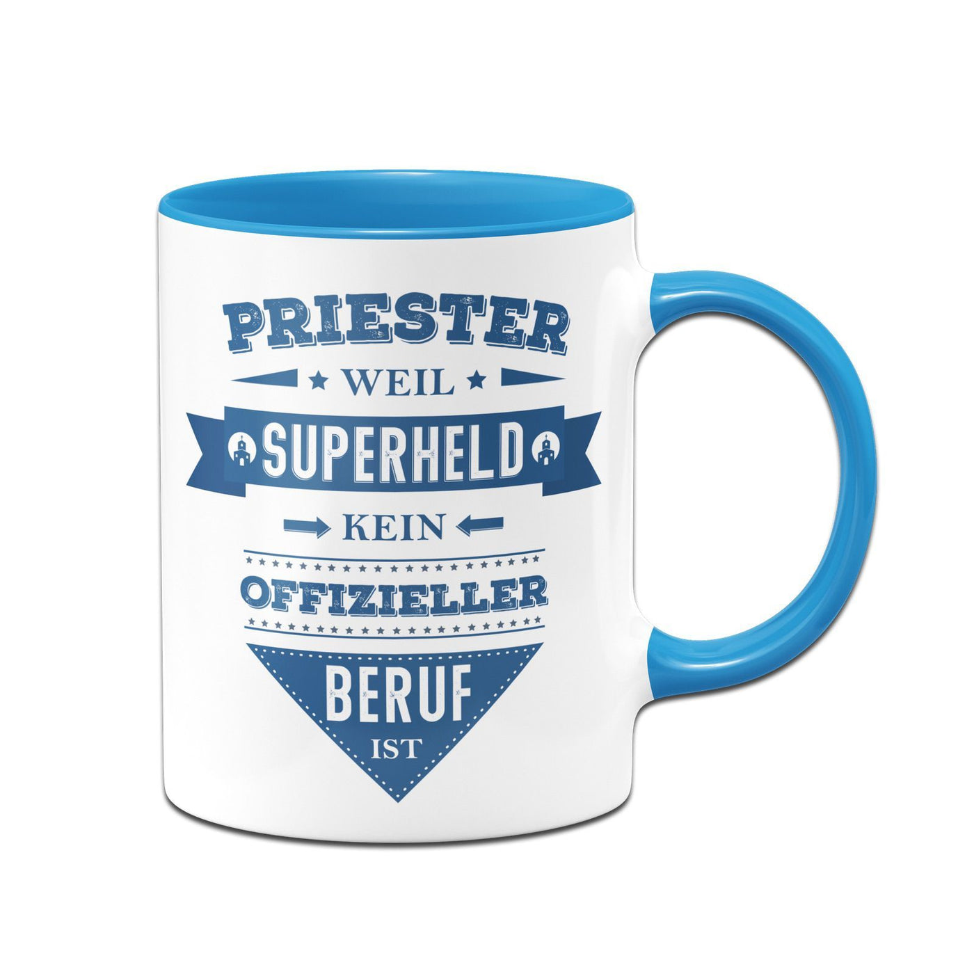 Bild: Tasse - Priester weil Superheld kein offizieller Beruf ist Geschenkidee