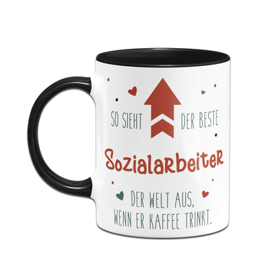 Bild: Tasse - So sieht der beste Sozialarbeiter der Welt aus, wenn er Kaffee trinkt. Geschenkidee