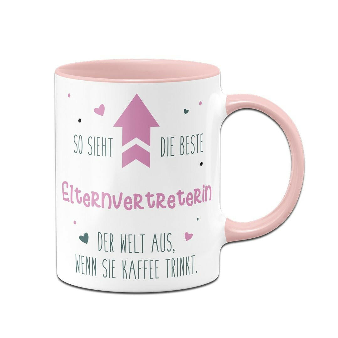 Bild: Tasse - So sieht die beste Elternvertreterin der Welt aus, wenn sie Kaffee trinkt. Geschenkidee