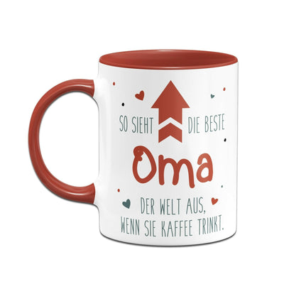 Bild: Tasse - So sieht die beste Oma der Welt aus, wenn sie Kaffee trinkt. Geschenkidee