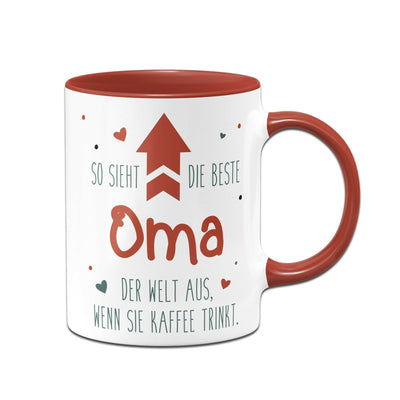 Bild: Tasse - So sieht die beste Oma der Welt aus, wenn sie Kaffee trinkt. Geschenkidee