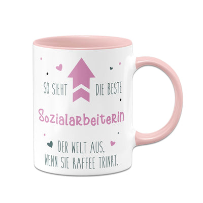 Bild: Tasse - So sieht die beste Sozialarbeiterin der Welt aus, wenn sie Kaffee trinkt. Geschenkidee