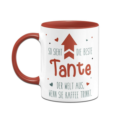 Bild: Tasse - So sieht die beste Tante der Welt aus, wenn sie Kaffee trinkt. Geschenkidee