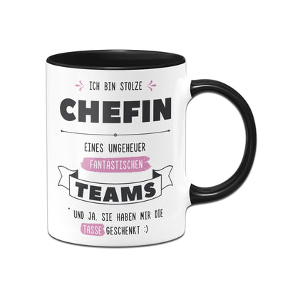 Bild: Tasse - Stolze Chefin eines fantastischen Teams - V2 Geschenkidee