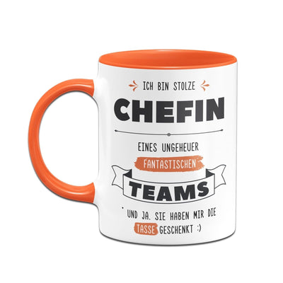 Bild: Tasse - Stolze Chefin eines fantastischen Teams - V2 Geschenkidee