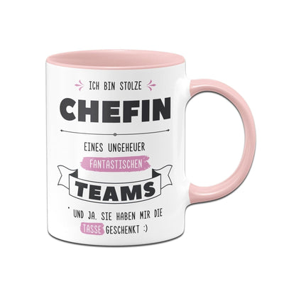 Bild: Tasse - Stolze Chefin eines fantastischen Teams - V2 Geschenkidee