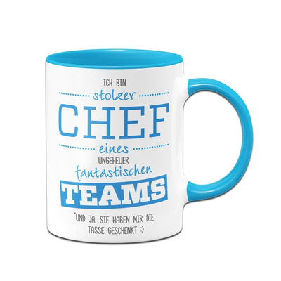 Bild: Tasse - Stolzer Chef eines fantastischen Teams Geschenkidee