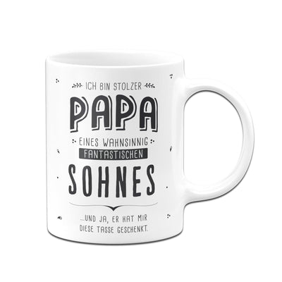 Bild: Tasse - Stolzer Papa eines fantastischen Sohnes - V2 Geschenkidee