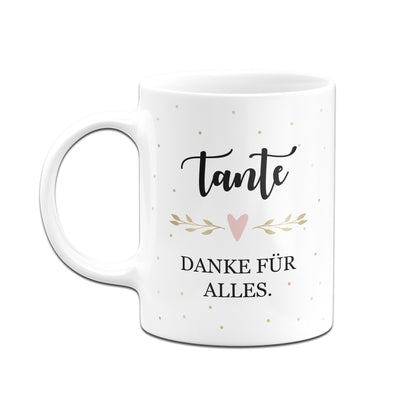 Bild: Tasse - Tante danke für alles. Geschenkidee