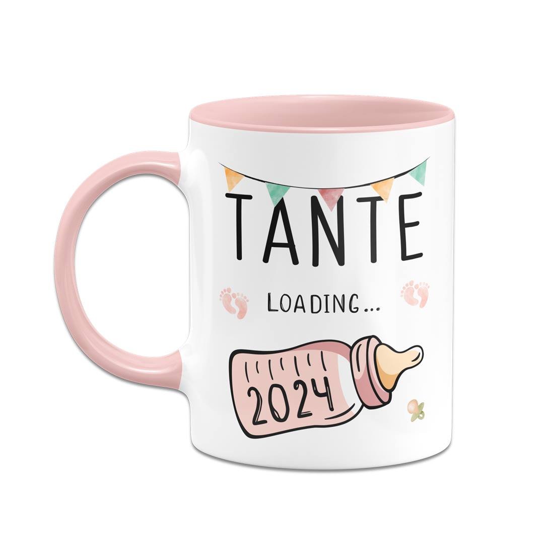 Bild: Tasse - Tante loading mit Babyflasche Geschenkidee