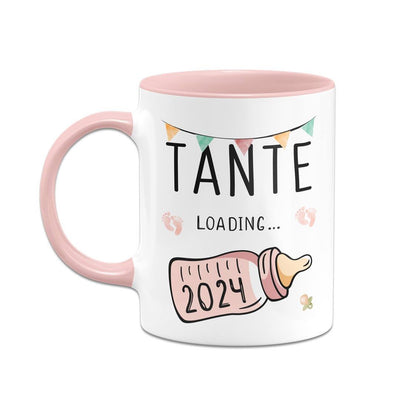 Bild: Tasse - Tante loading mit Babyflasche Geschenkidee