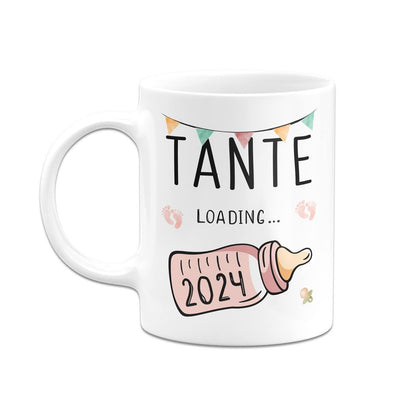 Bild: Tasse - Tante loading mit Babyflasche Geschenkidee