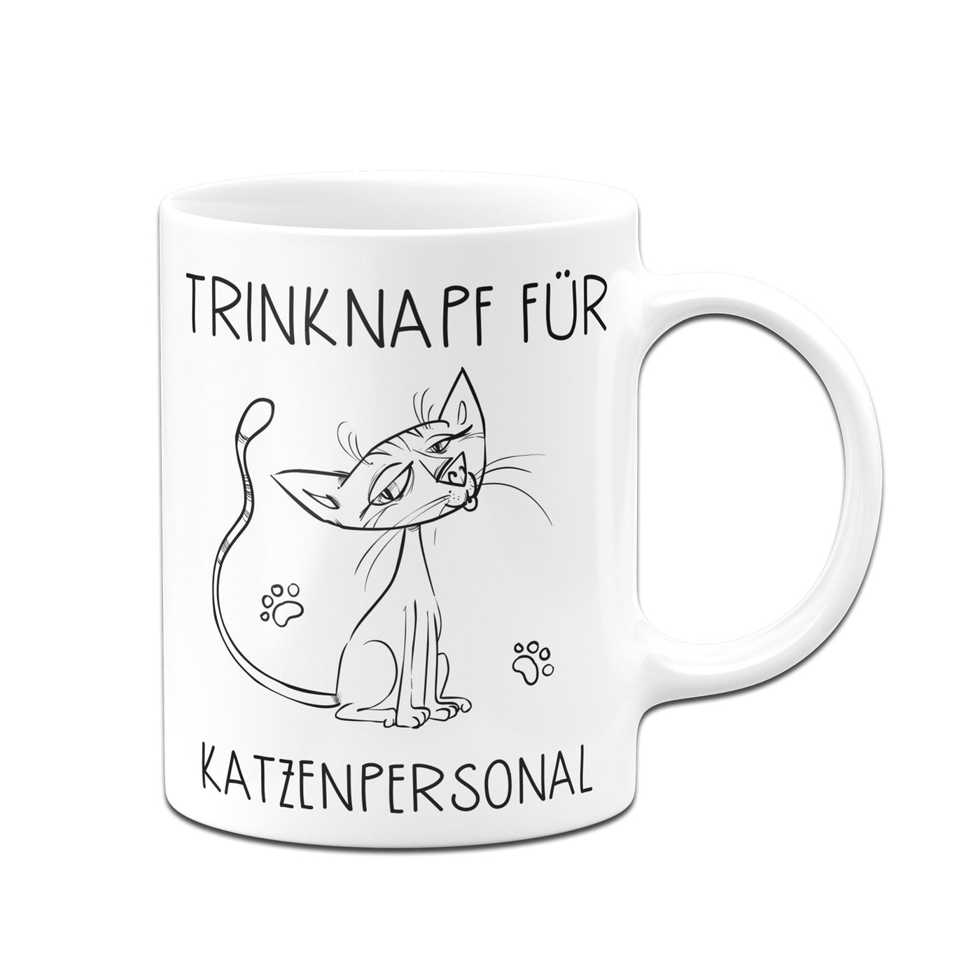 Bild: Tasse - Trinknapf für Katzenpersonal V2 Geschenkidee