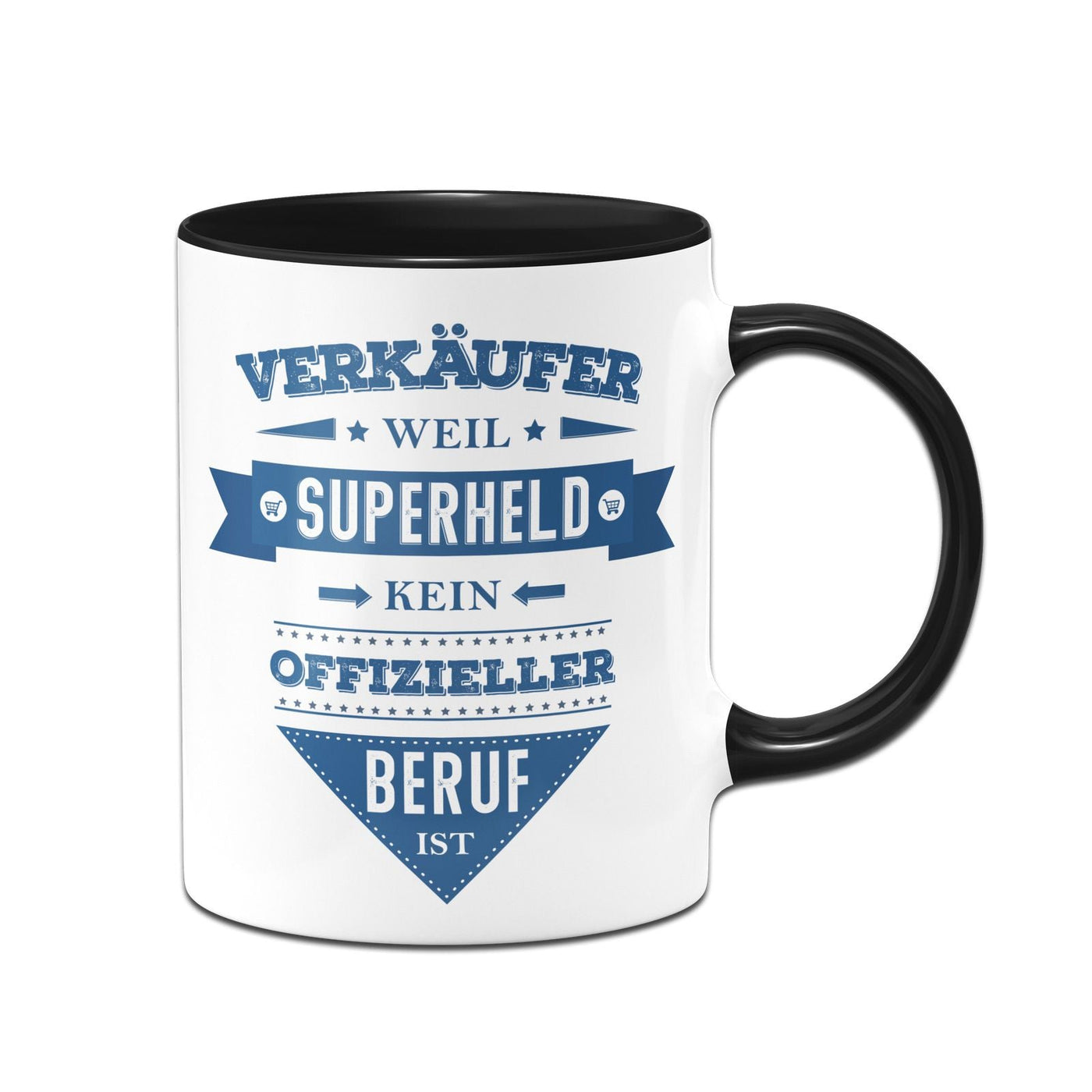 Bild: Tasse - Verkäufer, weil Superheld kein offizieller Beruf ist Geschenkidee