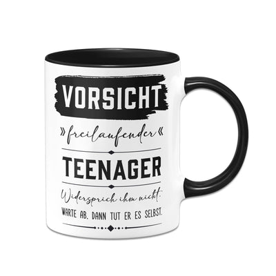 Bild: Tasse - Vorsicht freilaufender Teenager Geschenkidee