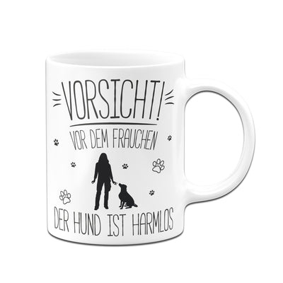 Bild: Tasse - Vorsicht vor dem Frauchen! Der Hund ist harmlos Geschenkidee