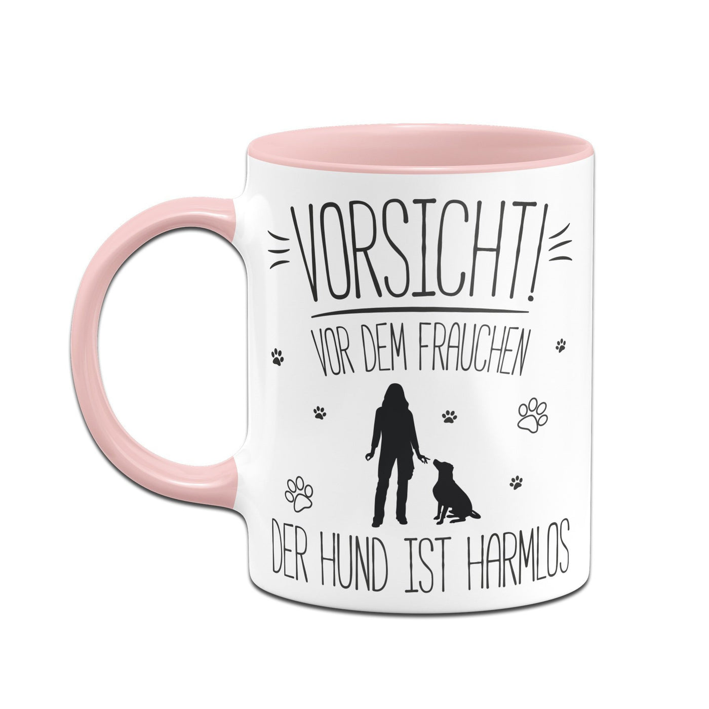 Bild: Tasse - Vorsicht vor dem Frauchen! Der Hund ist harmlos Geschenkidee