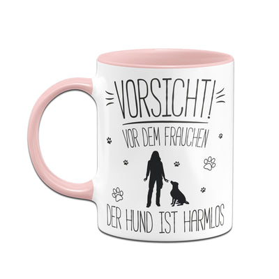 Bild: Tasse - Vorsicht vor dem Frauchen! Der Hund ist harmlos Geschenkidee