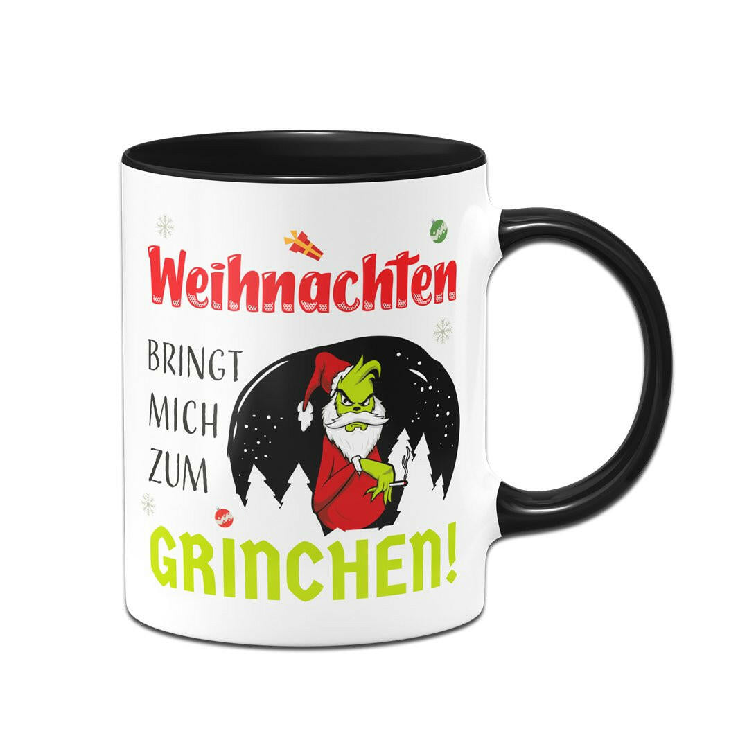 Bild: Tasse - Weihnachten bringt mich zum Grinchen! Geschenkidee