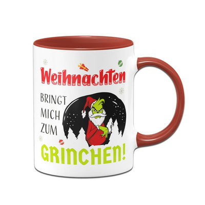 Bild: Tasse - Weihnachten bringt mich zum Grinchen! Geschenkidee