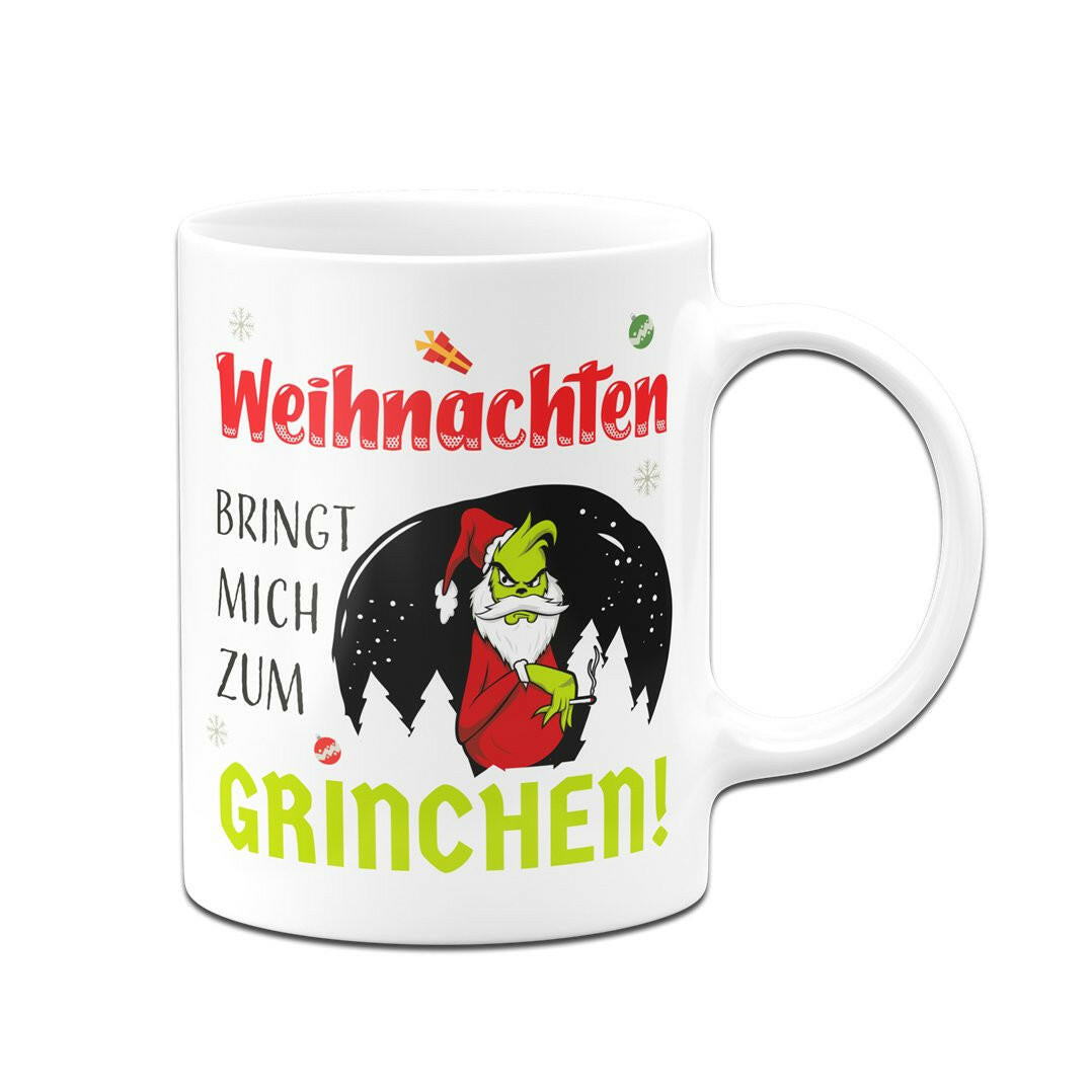 Bild: Tasse - Weihnachten bringt mich zum Grinchen! Geschenkidee