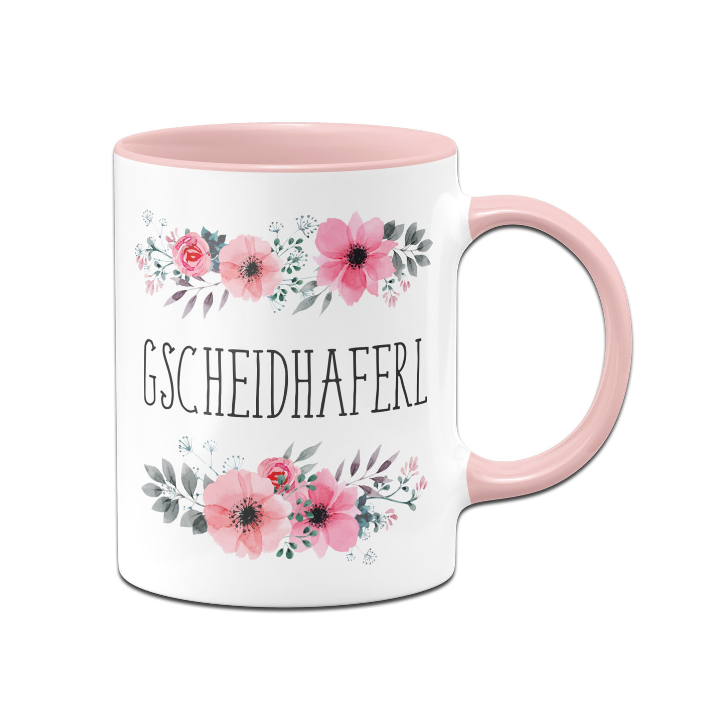 Bild: Tasse - Gscheidhaferl blumig Geschenkidee