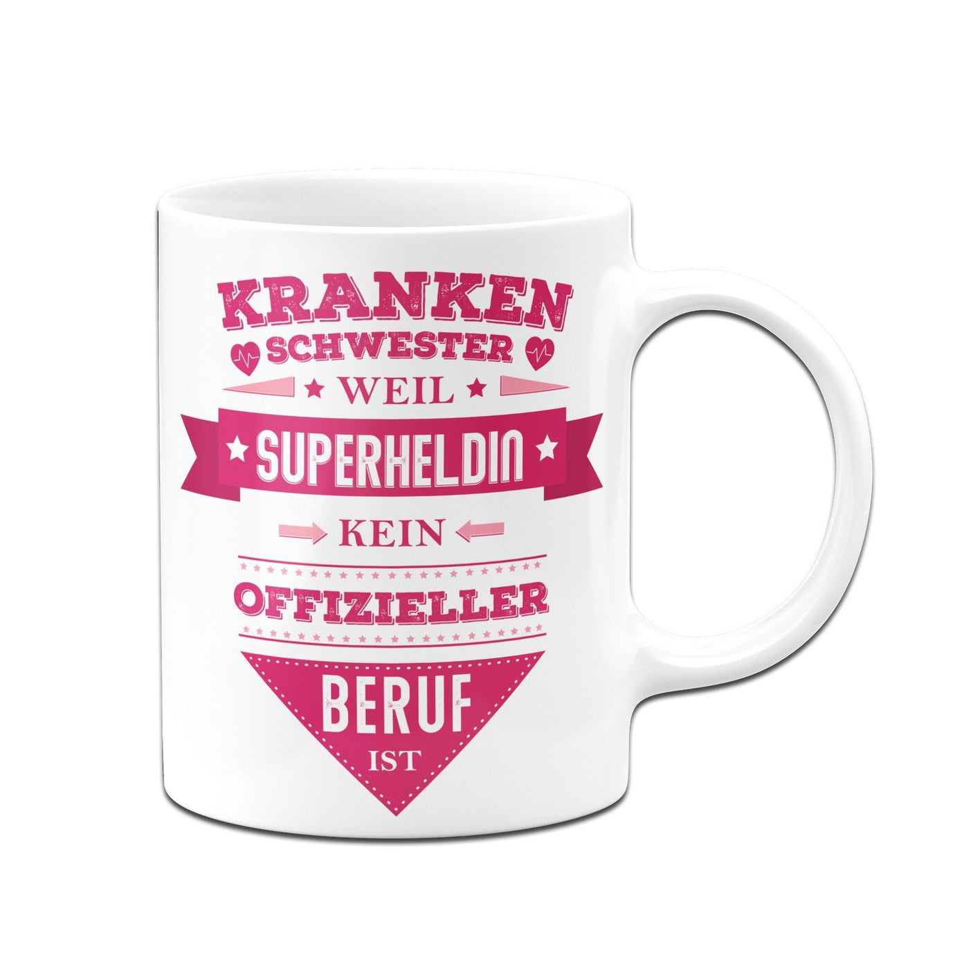 Bild: Tasse - Krankenschwester weil Superheldin kein offizieller Beruf ist Geschenkidee