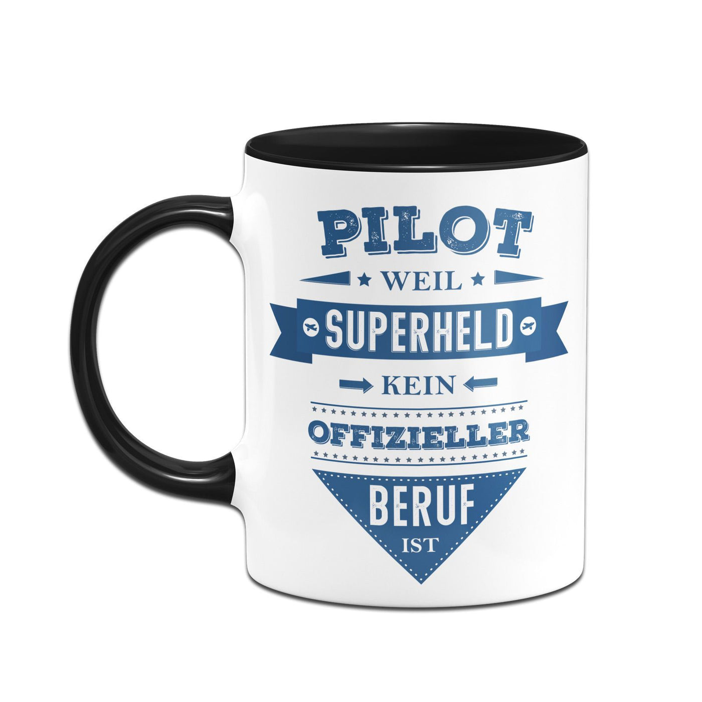 Bild: Tasse - Pilot weil Superheld kein offizieller Beruf ist Geschenkidee
