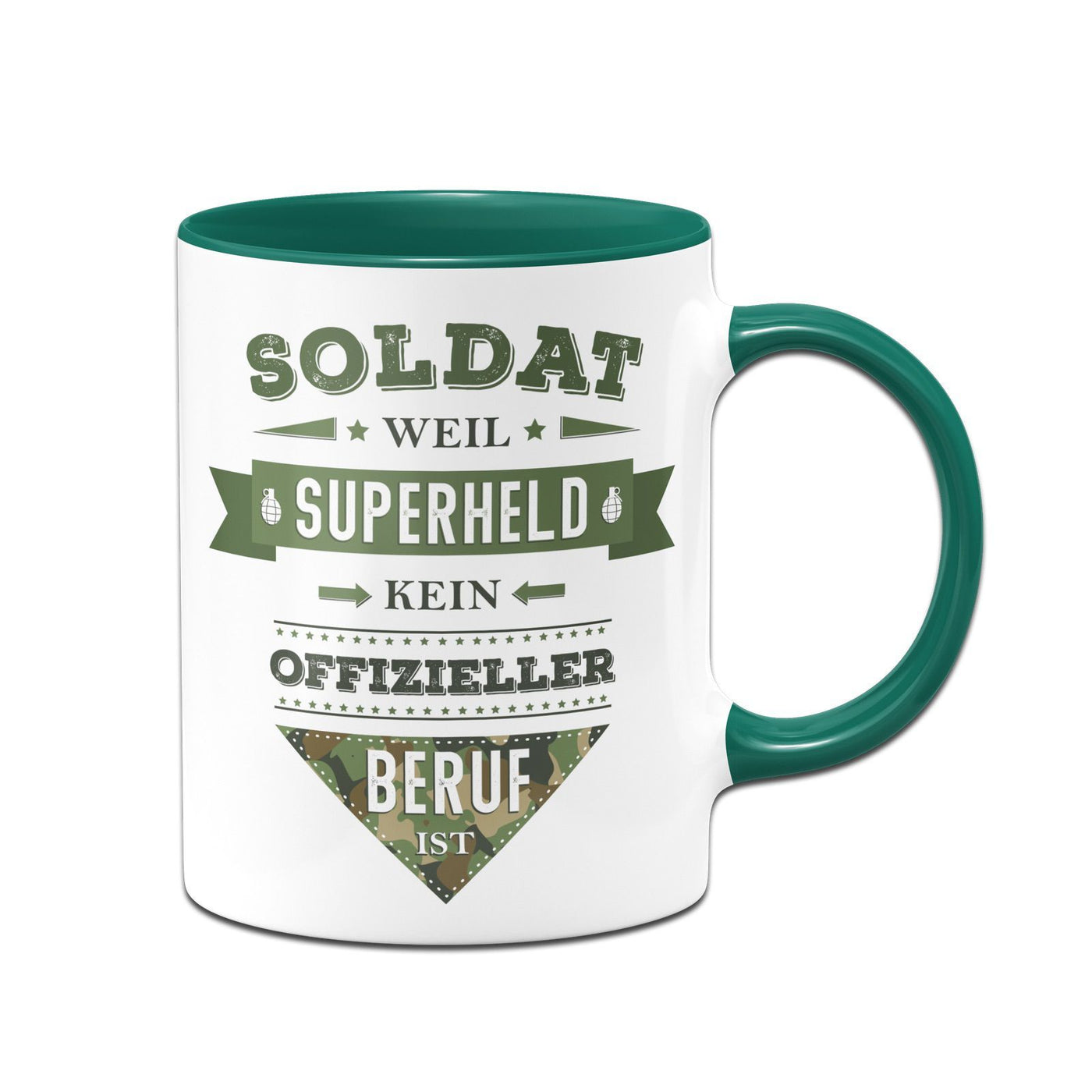 Bild: Tasse - Soldat weil Superheld kein offizieller Beruf ist Geschenkidee