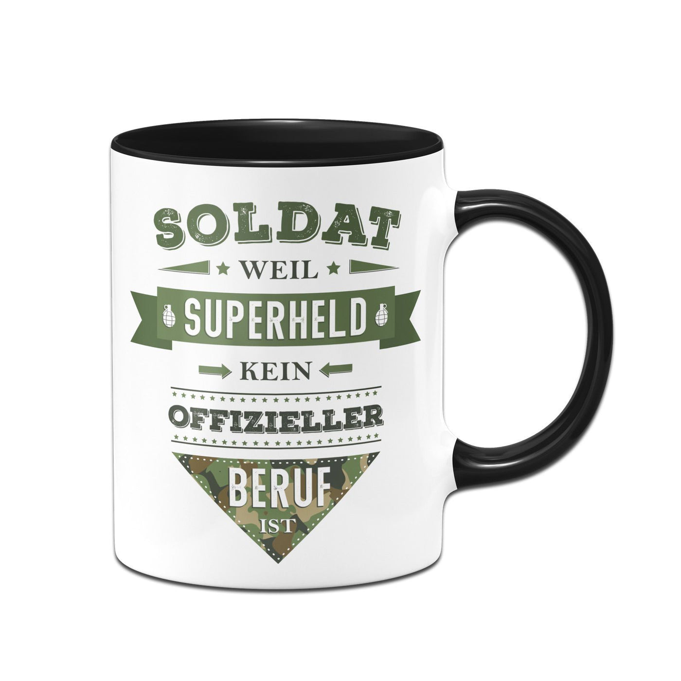 Bild: Tasse - Soldat weil Superheld kein offizieller Beruf ist Geschenkidee