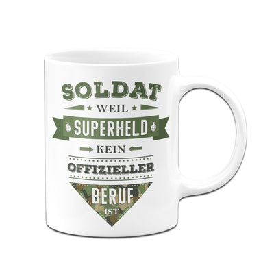Bild: Tasse - Soldat weil Superheld kein offizieller Beruf ist Geschenkidee