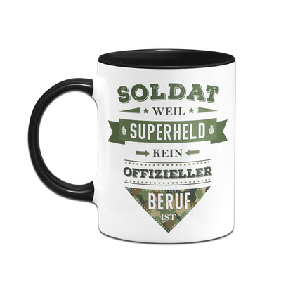 Bild: Tasse - Soldat weil Superheld kein offizieller Beruf ist Geschenkidee