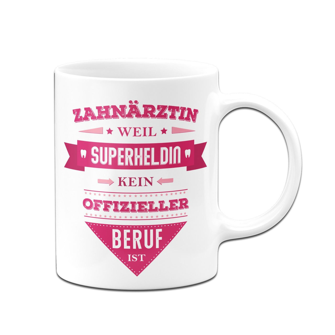 Bild: Tasse - Zahnärztin weil Superheldin kein offizieller Beruf ist Geschenkidee