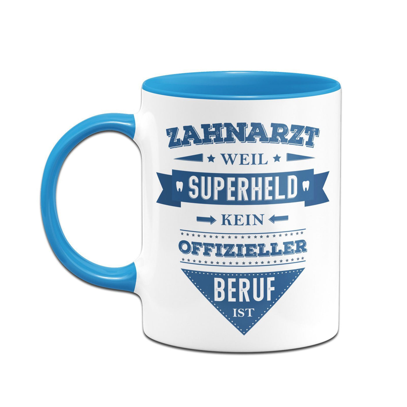 Bild: Tasse - Zahnarzt weil Superheld kein offizieller Beruf ist Geschenkidee