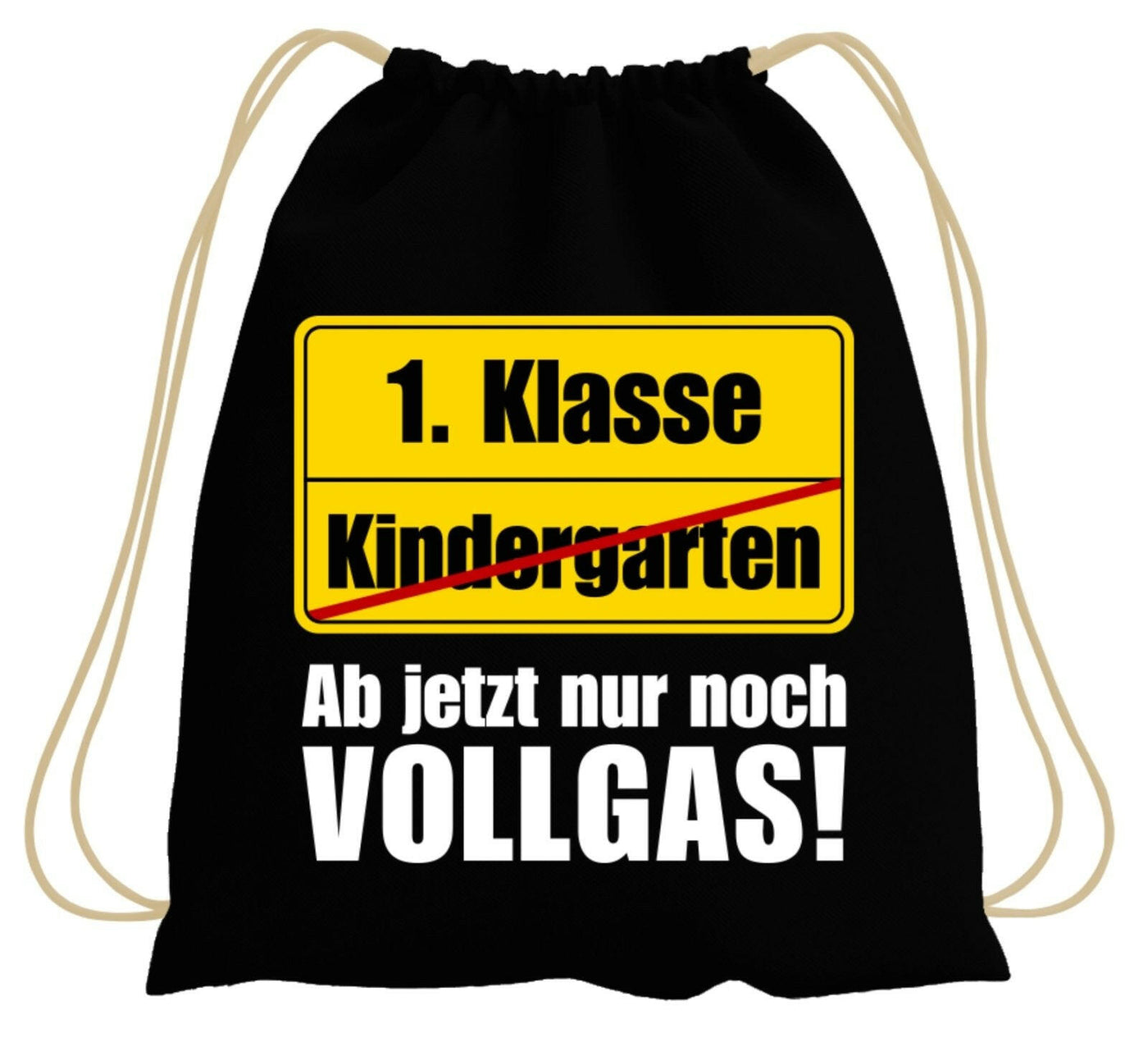 Bild: Turnbeutel - 1. Klasse Ab jetzt nur noch Vollgas! (Abschied Kindergarten) Geschenkidee