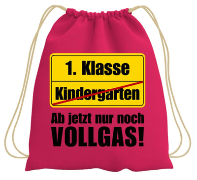 Bild: Turnbeutel - 1. Klasse Ab jetzt nur noch Vollgas! (Abschied Kindergarten) Geschenkidee