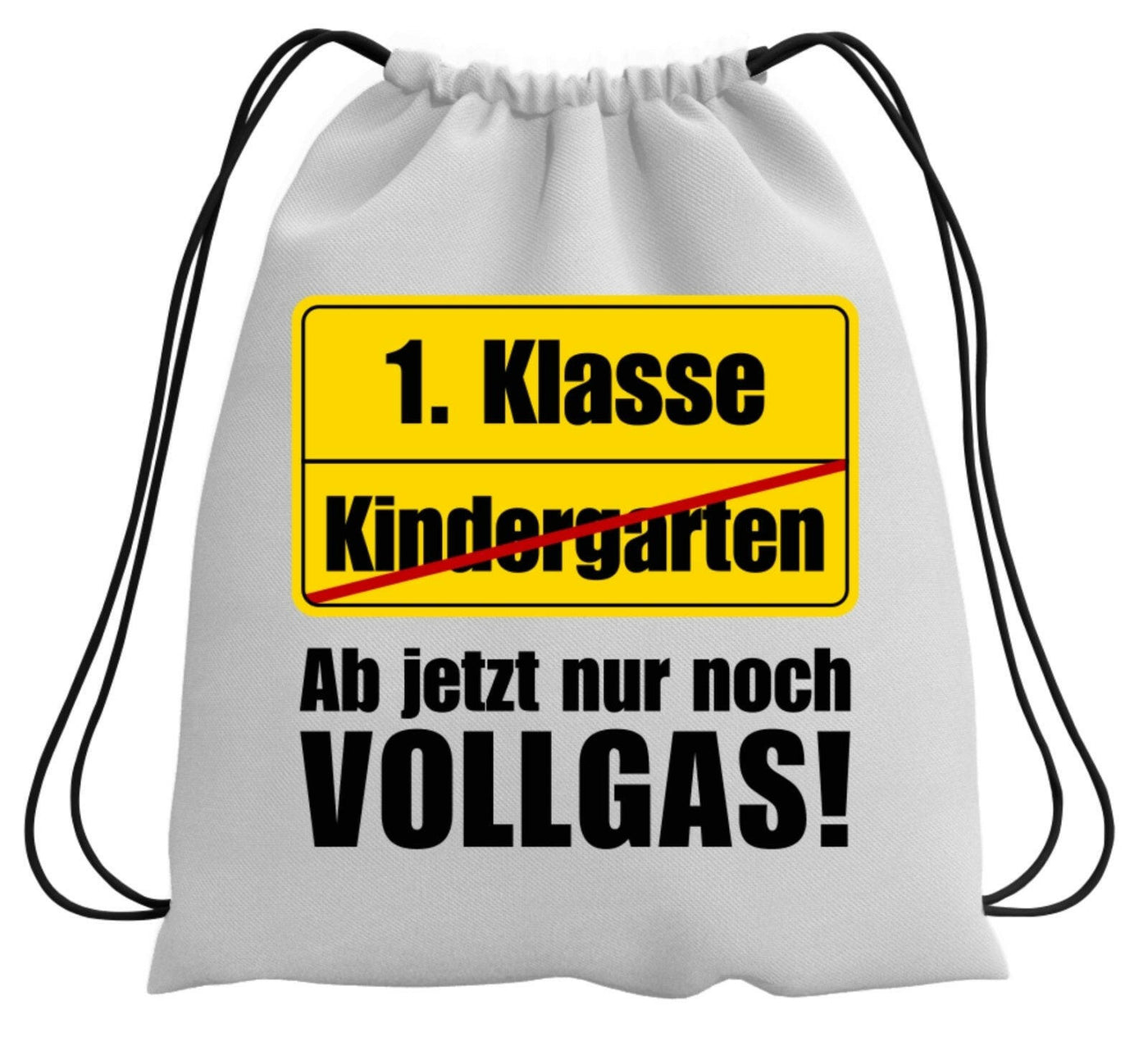 Bild: Turnbeutel - 1. Klasse Ab jetzt nur noch Vollgas! (Abschied Kindergarten) Geschenkidee