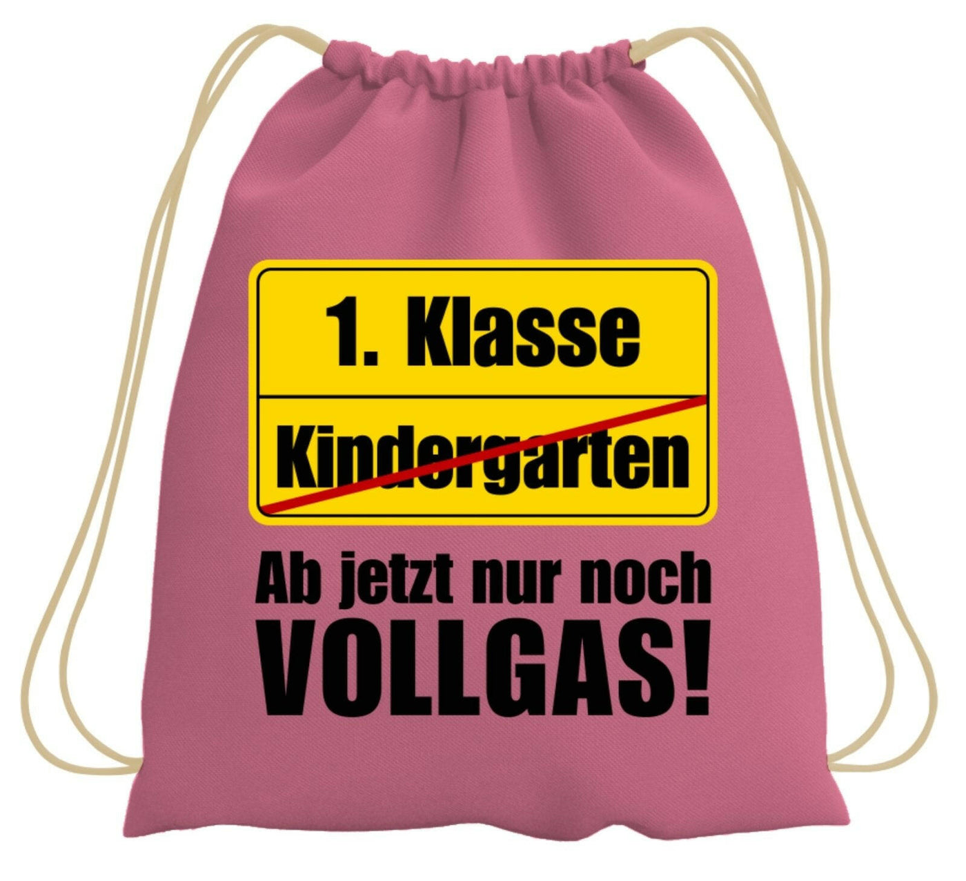 Bild: Turnbeutel - 1. Klasse Ab jetzt nur noch Vollgas! (Abschied Kindergarten) Geschenkidee