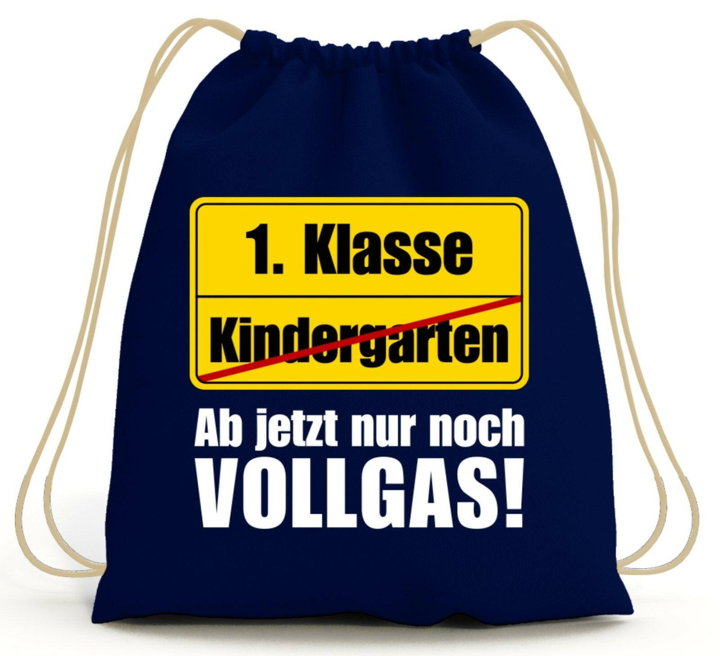 Bild: Turnbeutel - 1. Klasse Ab jetzt nur noch Vollgas! (Abschied Kindergarten) Geschenkidee