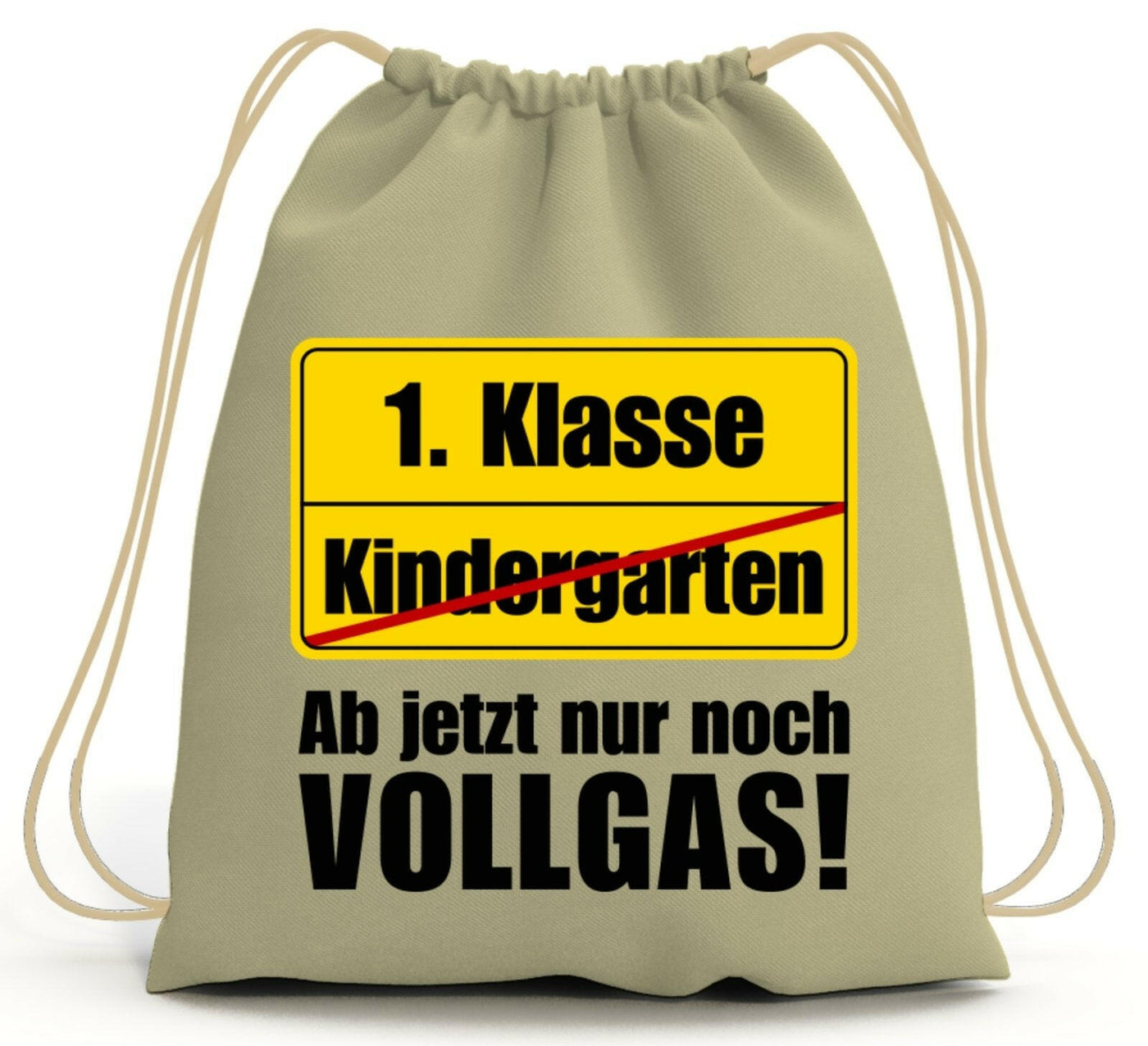 Bild: Turnbeutel - 1. Klasse Ab jetzt nur noch Vollgas! (Abschied Kindergarten) Geschenkidee